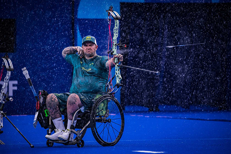 para archery Australian competing
